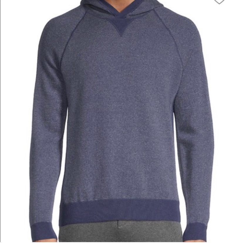 Vince Birds Eye Raglan Cashmere Blend Sweater Hoodie Size S
